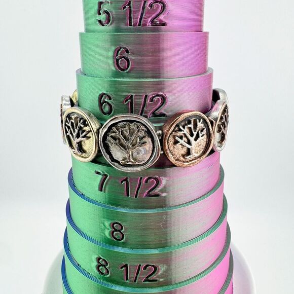 Vintage Tree of Life Coins Stretch Bracelet Timeless Symbolism Retro - Picture 6 of 6